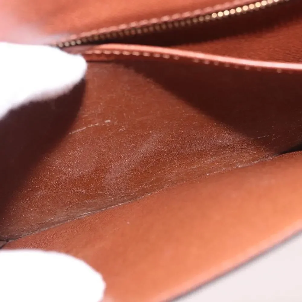 Louis Vuitton Monogram Porte Documents Bandouliere Business Bag Brown